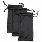 Easy Clean microfiber drawstring eye glass pouch with low price
