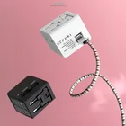Birthday gift,promotion gift/wedding gift/gift item business gift Dual USB smart travel adapter gift set