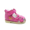 Top quality girls closed toe sandals kids genuine leather orthopedic shoes