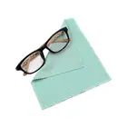 15x18cm silicone printing lint free antimicrobial german microfibre cleaning cloth with zig-zag edge