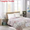 Wholesale China suppliers Cute Pink Flowers 100% Cotton Embroidered Patchwork Water-washing Comforter Quilt