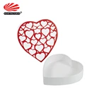 Customize Luxury Rigid Paper Empty Wedding Macaron Cake Gift Packaging Heart Shaped Candy Box