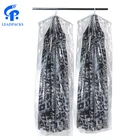 Custom clothes dryer wedding dress pvc transparent garment suit cover plastic bag for storage