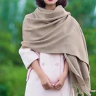 New arrival heavy weight wool cashmere scarf pashmina
