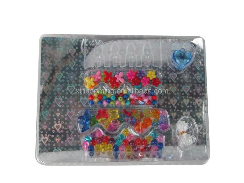 New toy jewelry play set DIY plastic beads