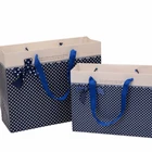 New style Ttop quality craft custom holographic paper bag handle ropes printer