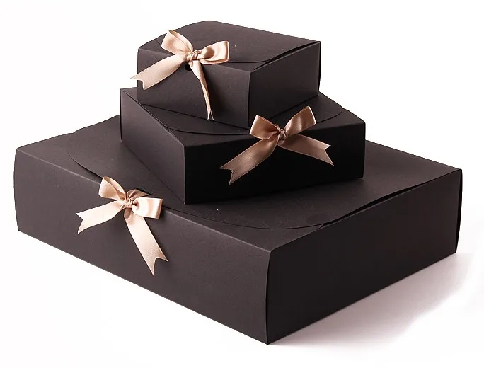 ribbon gift box chocolate / silk scarf / bra / shirt 300g paper
