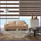 2014 fashionable wood look blinds double layer window curtain zebra roller blinds made in china