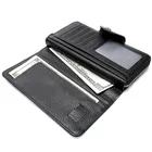 Drop Shipping Oem Odm Man Zip Black Slim Business Clutch Bag Leather Wallet Brown 5500