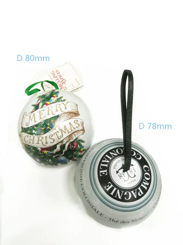 round ball tin/christmas tin ball