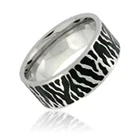 Italian enamel jewelry women's 3161 stainless steel metal panther ring