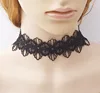 2017 Fashion Jewelry Vintage Lace Tassels Necklace White Black choker LX014