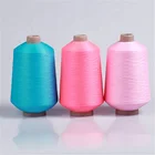 Dope dyed spun polyester yarn 75 36 dty polyester yarn sock knitting yarn
