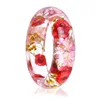 Personality Resin Flower Supplier Custom Wholesale Bangle Bracelet Jewelry