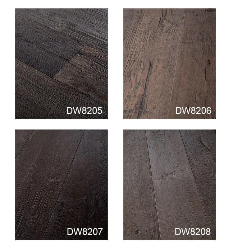 Rustic Distressed Plank Oak Driftwood Finished Floor