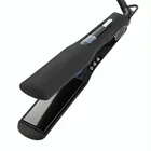 Silver titanium flat irons wholesale professional salon hair straightener ceramic