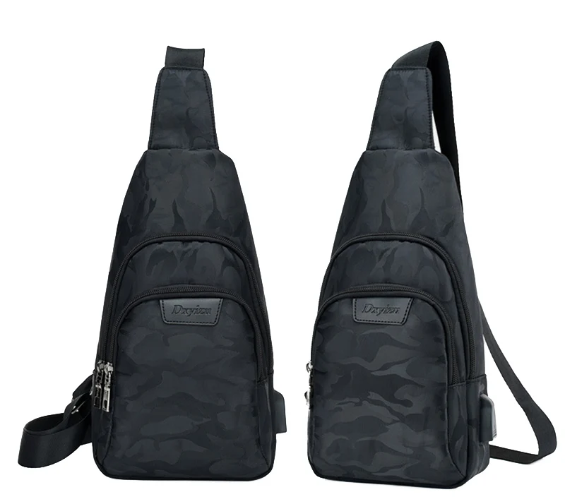 Anti Theft Backpack Men USB Rechargeable Polyester Chest Bag Casual Boy Single Shoulder Teenager Bags Sac A Dos Homme BP0207 (2)