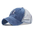 Vintage Trucker Baseball Cap Cotton Distressed Washed Mesh Trucker Hat
