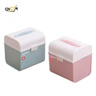 Eco-friendly customized plastic medicine chest/medical kit/medicine storage box with handle by injection mould