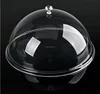 customized clear lucite food dome holder display