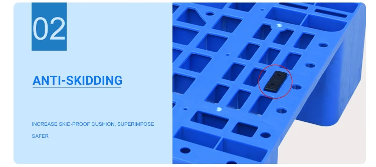 double sided plastic pallets 1100*1100*150mm