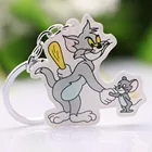 Best selling 2017 Yiwu manufacturer custom key holder bulk wholesale china acrylic keychain printed key rings with free sample