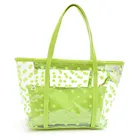 Women Fashion Luxury waterproof Jelly Tote Clear PVC Beach Bag