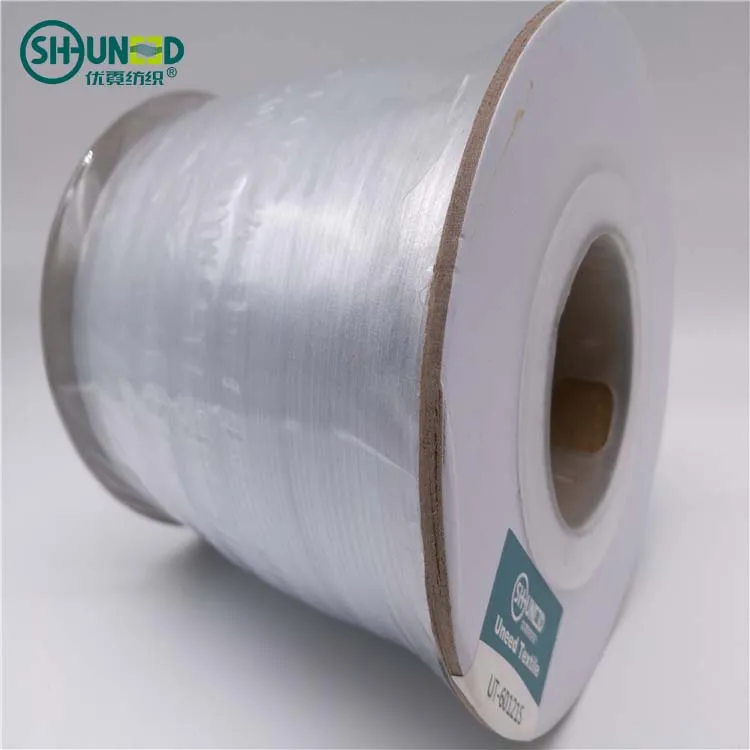 High quality eco-friendly light blue clear tpu mobilon tape roll elastic tape rolls for garment underwear