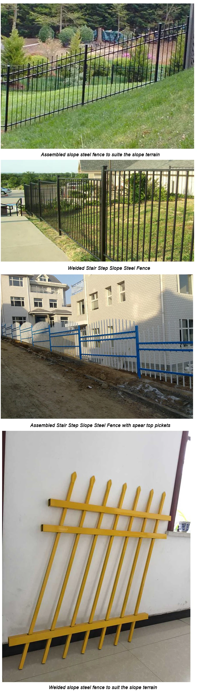 perfect fence solution for mountains slopes tubular steel fence