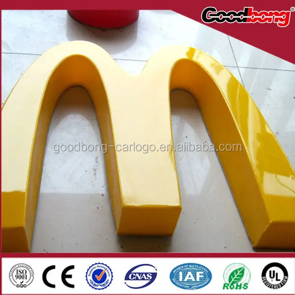 thermoforming acrylic 3D LED plastic luminous characters sign word