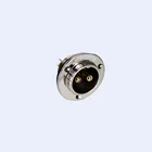 IP55 Waterproof M35 male female metal three eyes flange socket plug aviation 2 3 4 5 6 7 8 pin wire connector