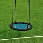 round blue children garden canvas outdoor swing garden swing