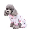 Wholesale Dog Supplies Cute Pink Car Dog Pjs With Feet XS-XL 5 Sizes Pet Apparel