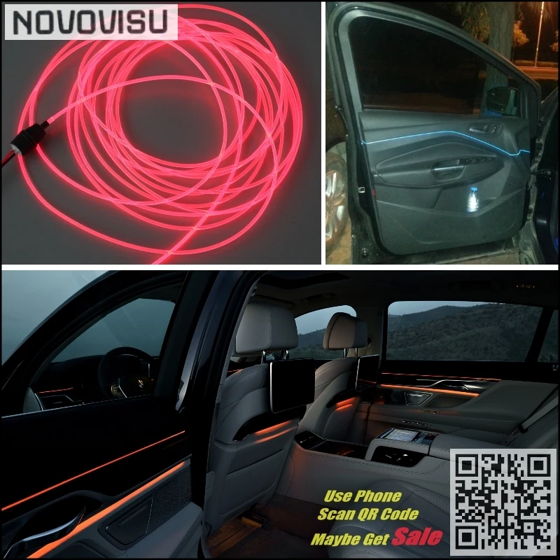 NOVOVISU For KIA GT K9 K900  Quoris Car Interior Ambient Light Panel illumination For Car Inside Cool Strip Light Optic Fiber 03