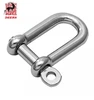 US type Bolt Anchor Galvanized stainless steel D U Shaped adjustable bow load shackle with SGS CE