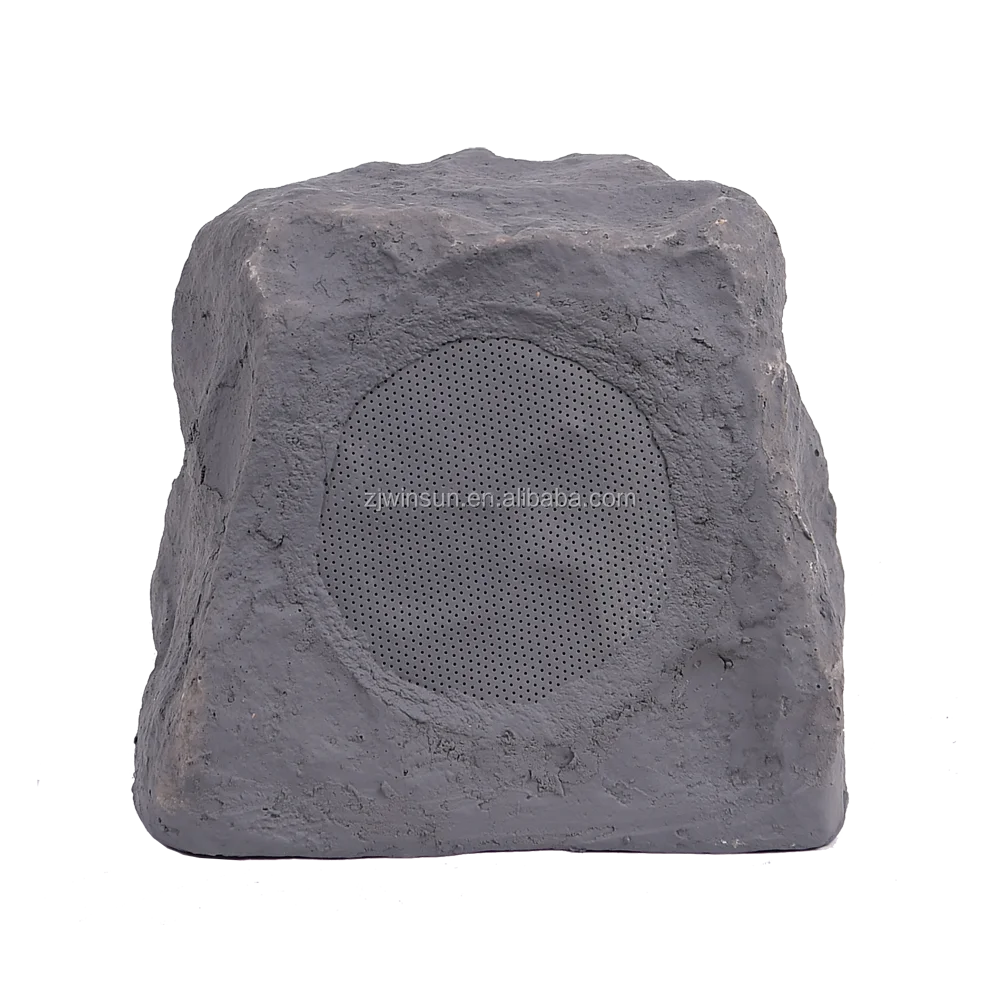 8 Inch Outdoor Weather-Resistant Rock Speaker in Natural Earth Tone Finish - ANKUX.COM