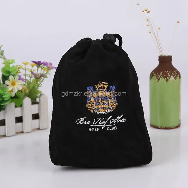 calico drawstring bag velvet gift drawstring bag with custom