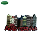 Custom Amsterdam city photo fridge magnet for souvenir