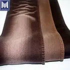 K8388 OEM customized brown color 10oz B/W stretch cotton lycra spandex satin sateen denim fabric