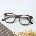 Cheap wood-like plastic frame clic granny reading glasses
