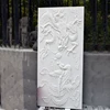 30 years factory carving white marble stone art relief dragon relief