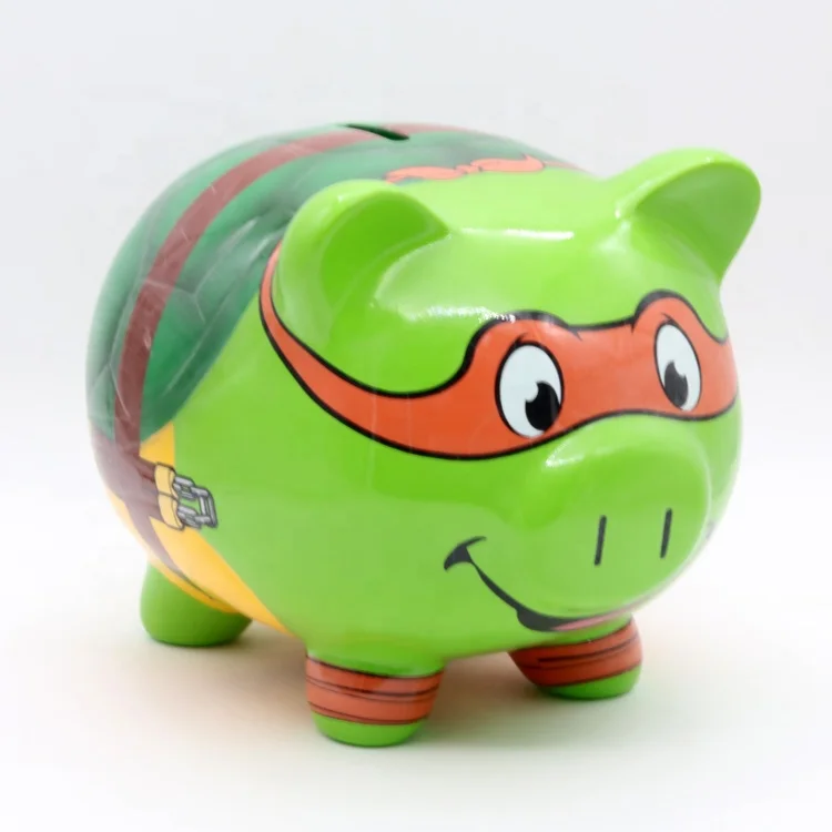 Fancy custom large pig piggy bank ceramic for kids