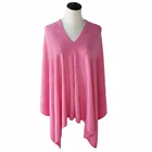 Ladies acrylic pink winter shawl and scarf