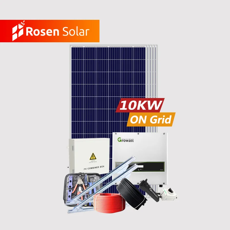 روسين 3kw 5kw 10kw النظام الشمسي على شبكة تعادل نظام الطاقة الشمسية 10kw الطاقة الشمسية في أوروبا