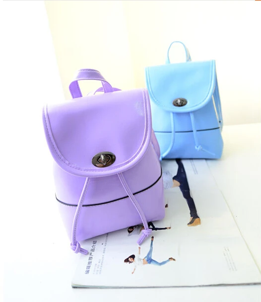 Mochila Mochila Feminina 2015 New Fashion Mini Sweet Small Backpack Bag Women Korean Leisure Leather Pouches Trend Bag Backpack