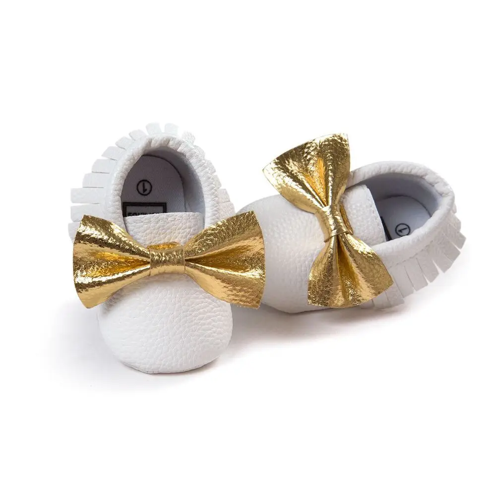 The same paragraph seven! Color bowknot tassel soft bottom shoes baby shoes mens age 0217