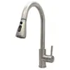 304 Stainless Steel Kitchen Faucet With Pull Down Out Sprayer