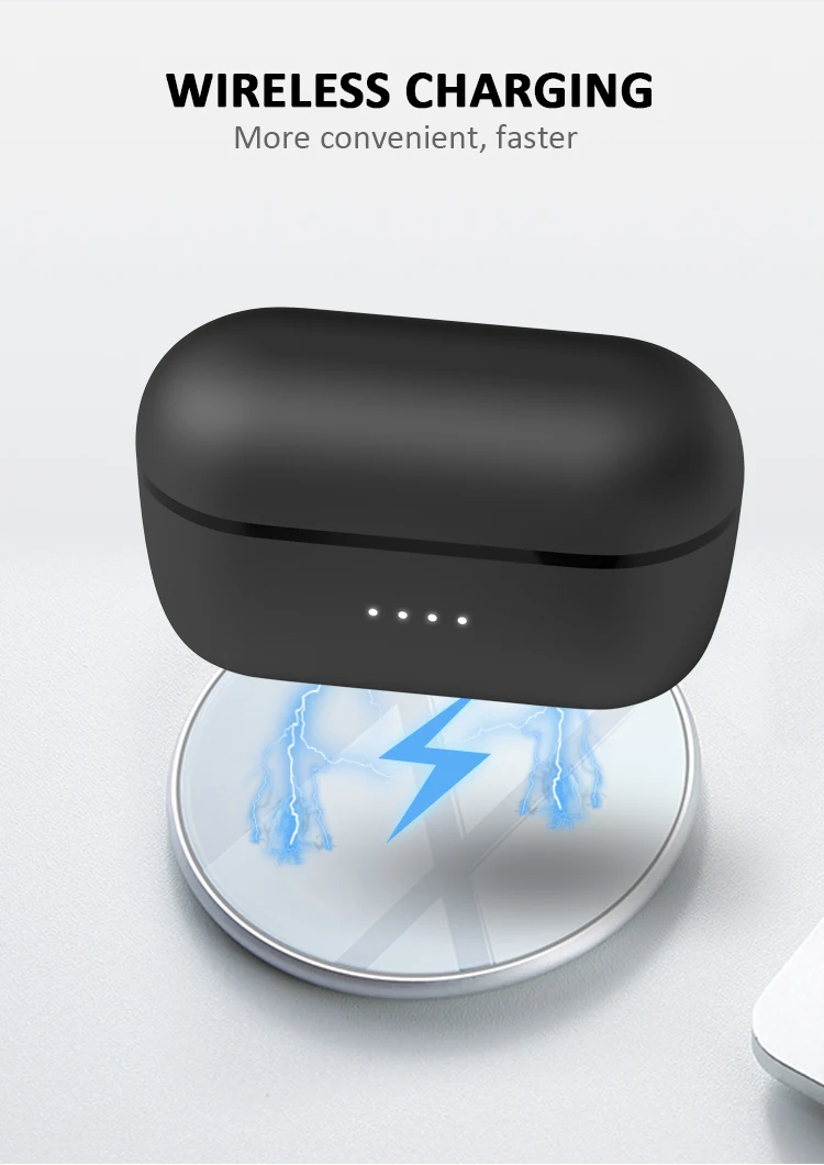 Top Ten TWS 5.0 Handsfree In-Ear Wireless Bluetooth Ear Buds Headphones RX17,Twins Earphone with Charging Box-Chelsea - ANKUX.COM