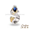 Bangkok Fashion 925 Sterling Silver Gold Plated Ring Jewelry