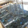 Natural gemstone labradorite marble stone for grave for decoration